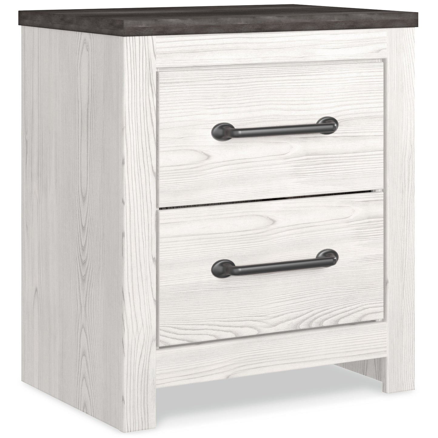 Gerridan White/Gray Full Panel Bedroom Set with 2 Nightstands