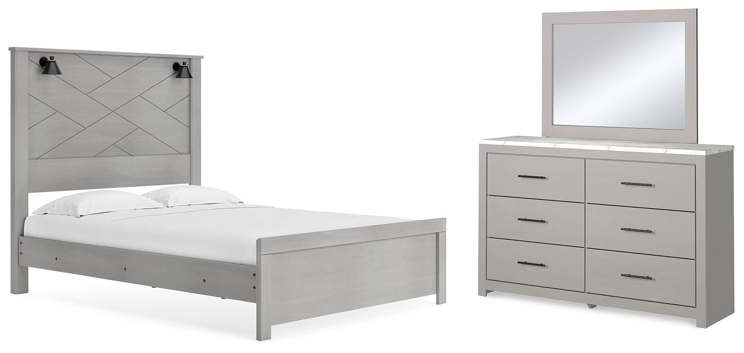 Cottonburg Queen Panel Bedroom Set with Dresser and Mirror