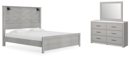 Cottonburg King Panel Bedroom Set with Dresser and Mirror