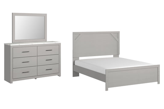 Cottonburg Queen Panel Bedroom Set with Dresser and Mirror