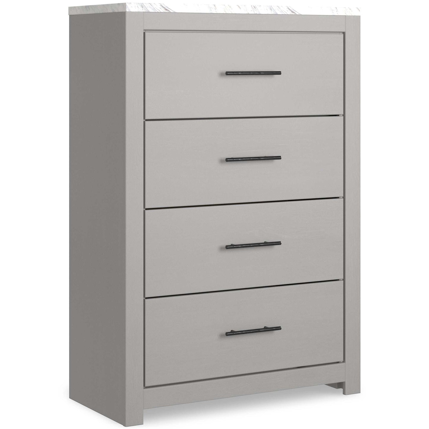 Cottonburg Light Gray/White Chest of Drawers