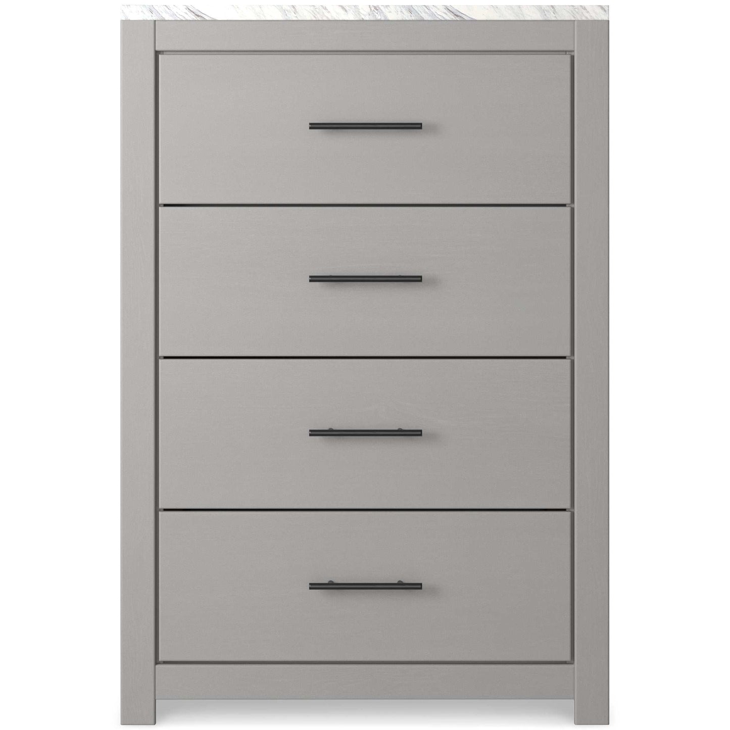 Cottonburg Light Gray/White Chest of Drawers