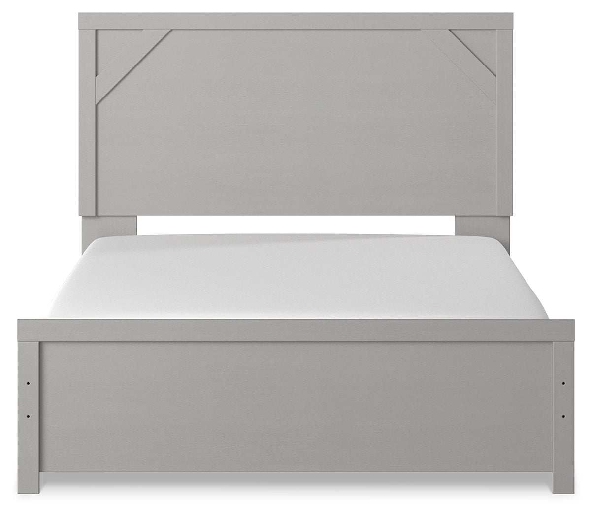 Cottonburg Light Gray/White Queen Panel Bedroom Set with Chest