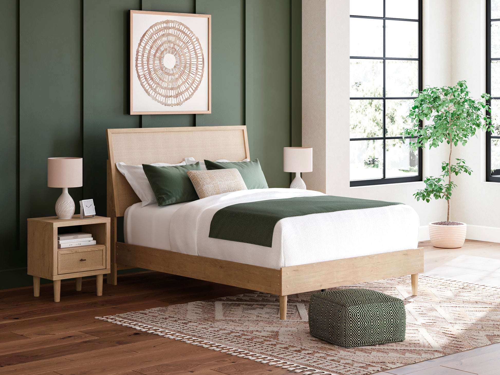 Cielden Tan Queen Panel Headboard - Ornate Home