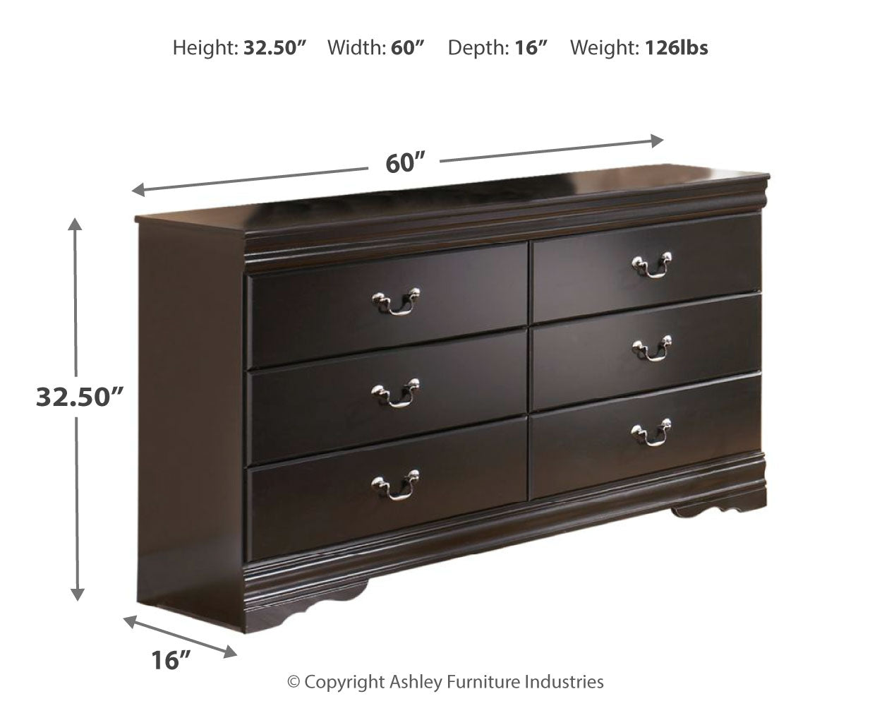 Huey Vineyard Twin Sleight Bedroom Set with Dresser