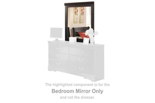 Huey Vineyard Black Bedroom Mirror