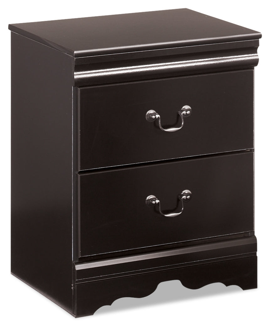 Huey Vineyard Black Queen Sleigh Headboard, Dresser, Mirror and Nightstand