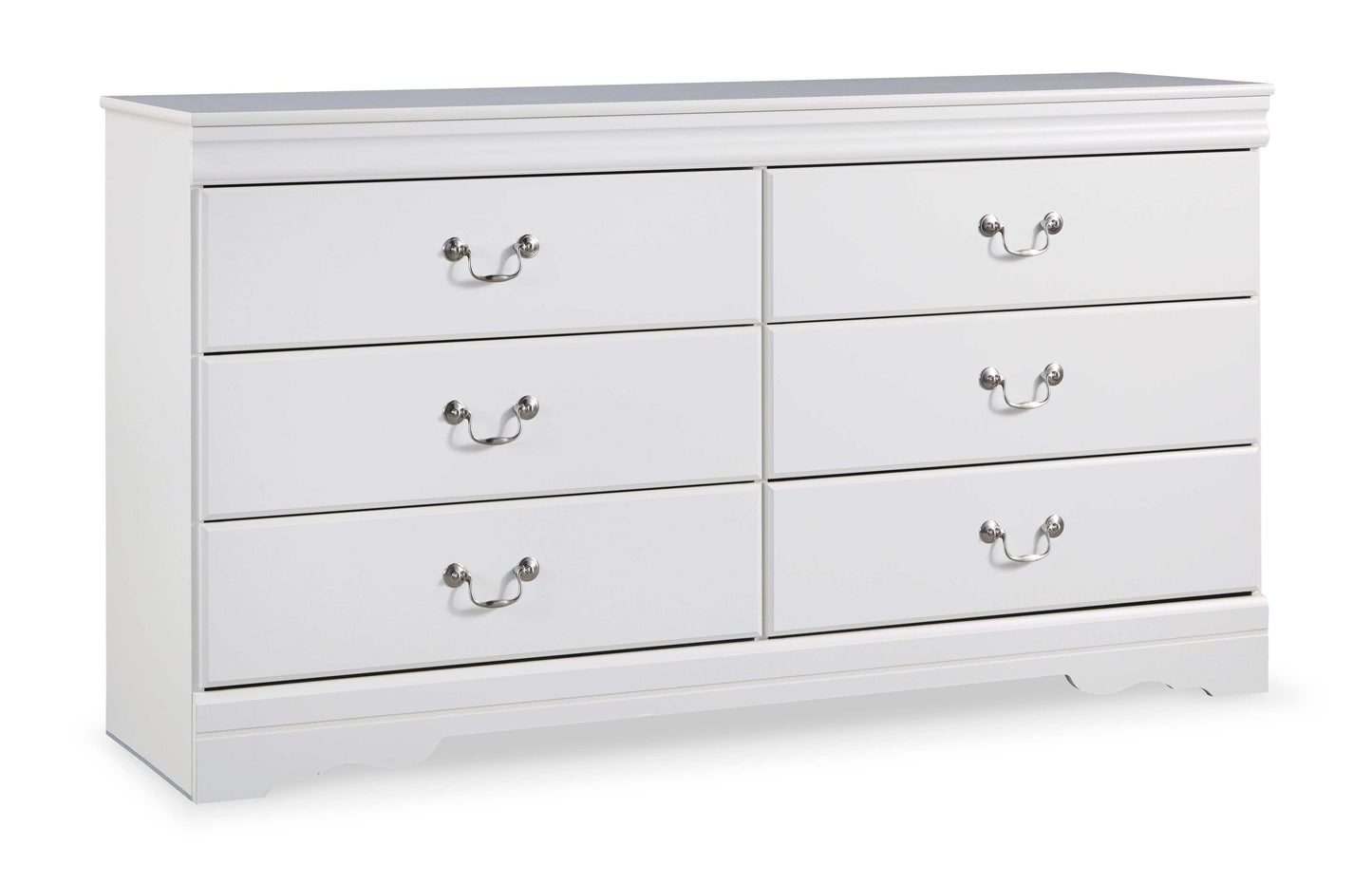 Anarasia White Dresser & Mirror