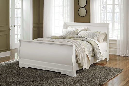 Anarasia White Queen Sleigh Bed