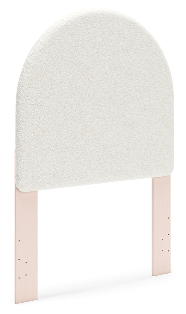 Wistenpine Blush Twin Upholstered Panel Headboard