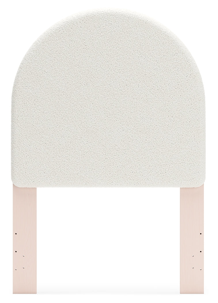 Wistenpine Blush Twin Upholstered Panel Headboard