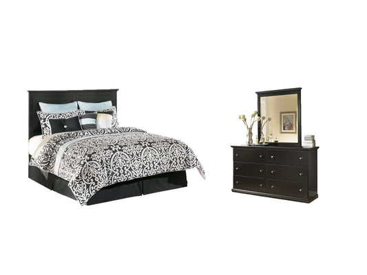 Maribel King/California King Panel Headboard, Dresser and Mirror