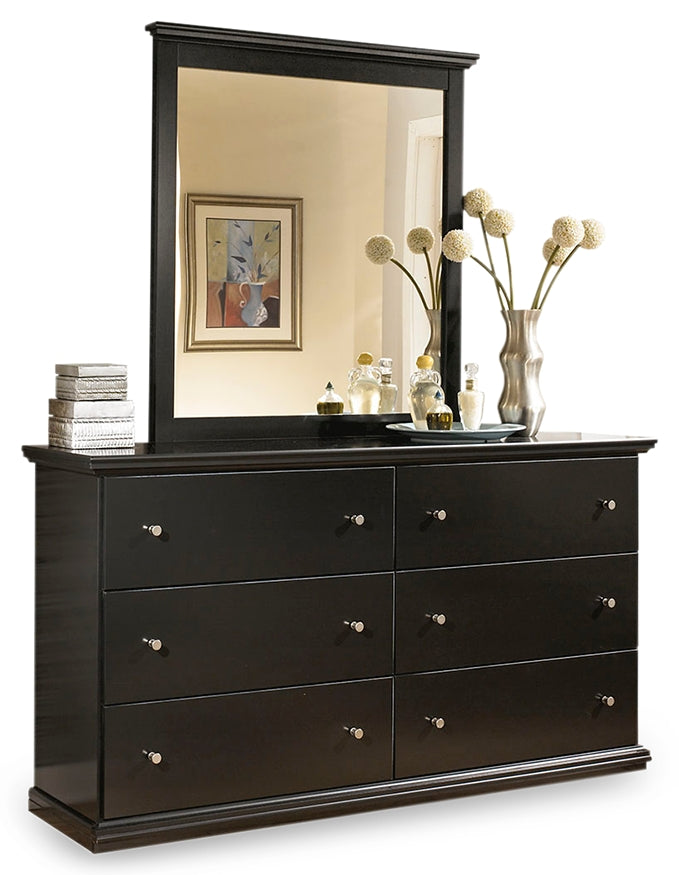 Maribel Queen/Full Panel Headboard, Dresser and Mirror