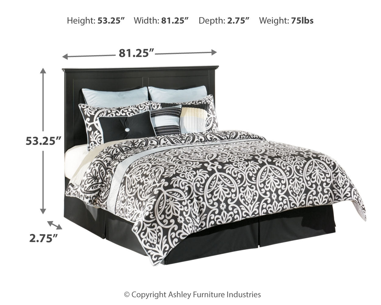 Maribel King/California King Panel Headboard, Dresser and Mirror