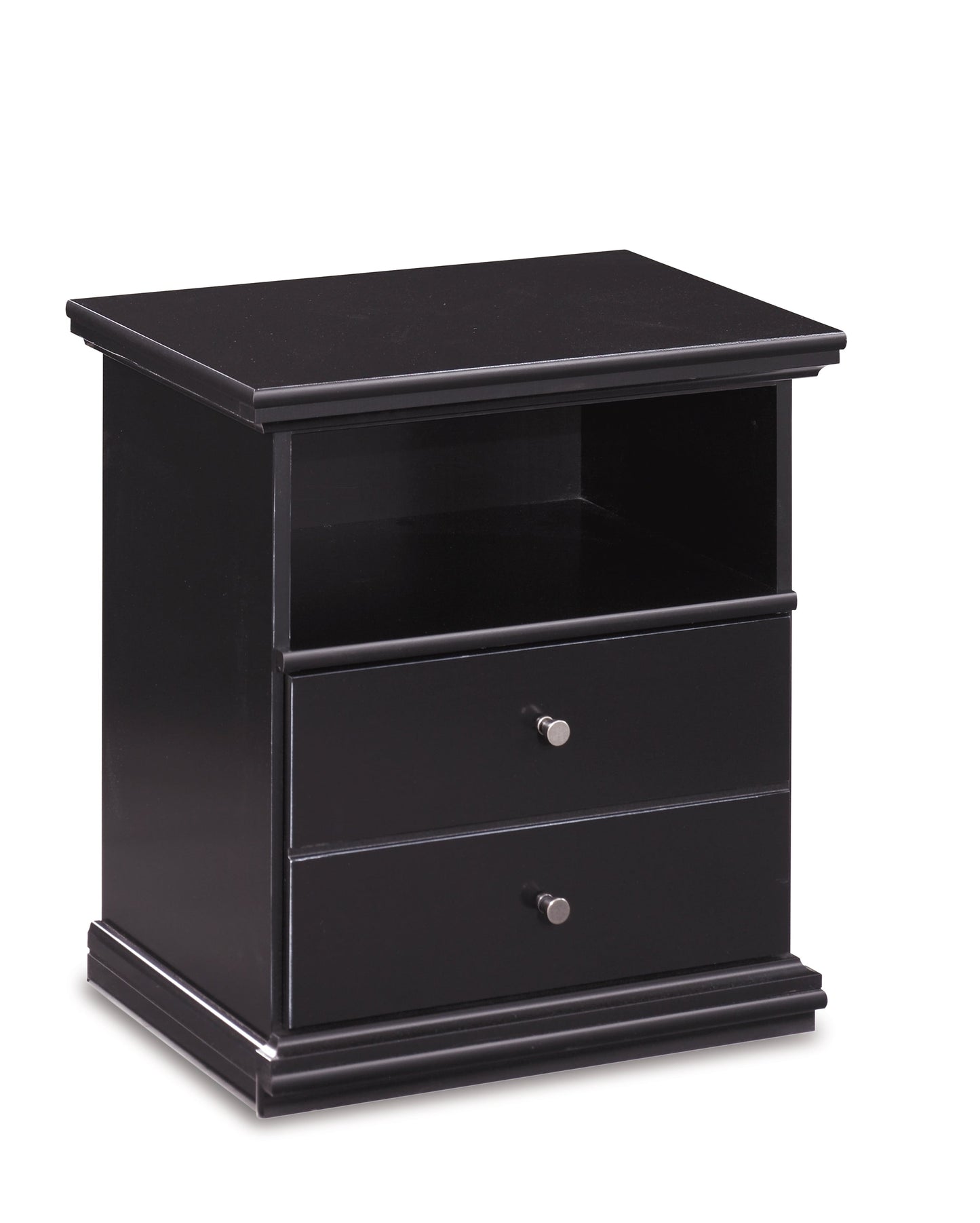 Maribel Black Full Panel Bedroom Set with Dresser, Mirror and 2 Nightstands