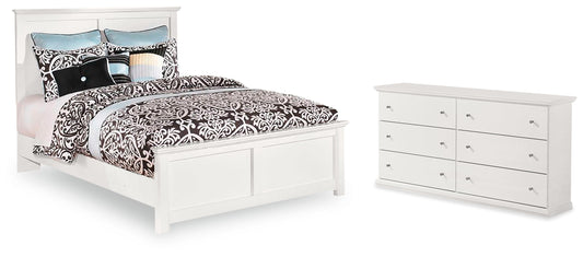 Bostwick Shoals White Queen Panel Bedroom Set with Dresser