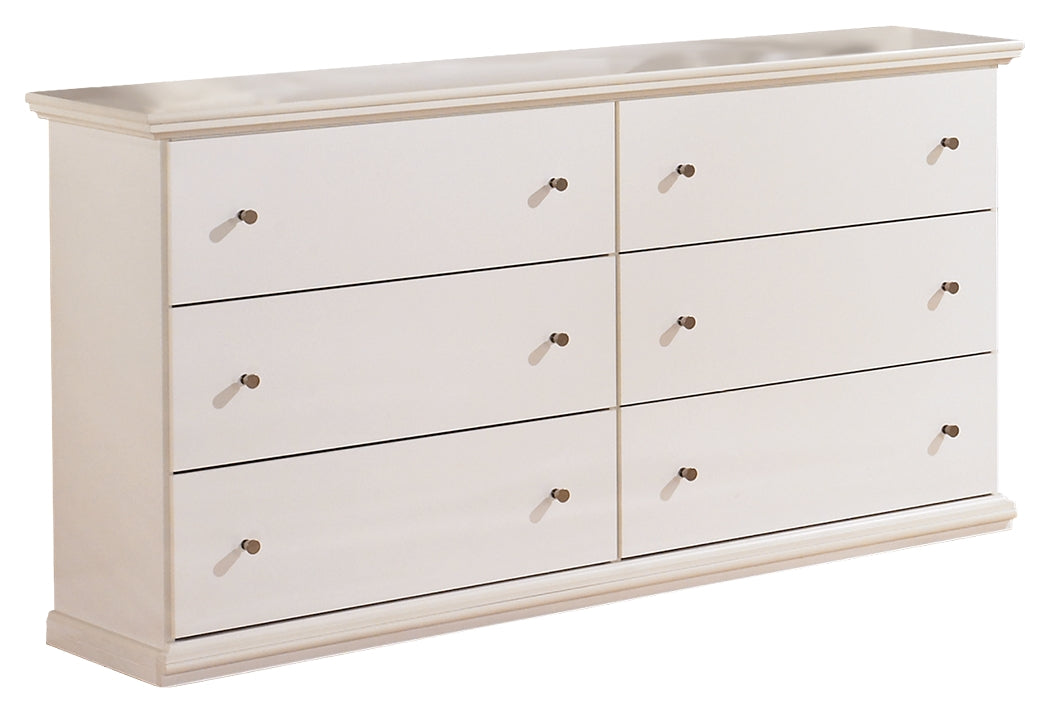 Bostwick Shoals White Queen Panel Bedroom Set with Dresser