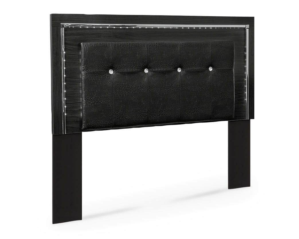 Kaydell Queen/Full Upholstered Panel Headboard, Dresser and Mirror