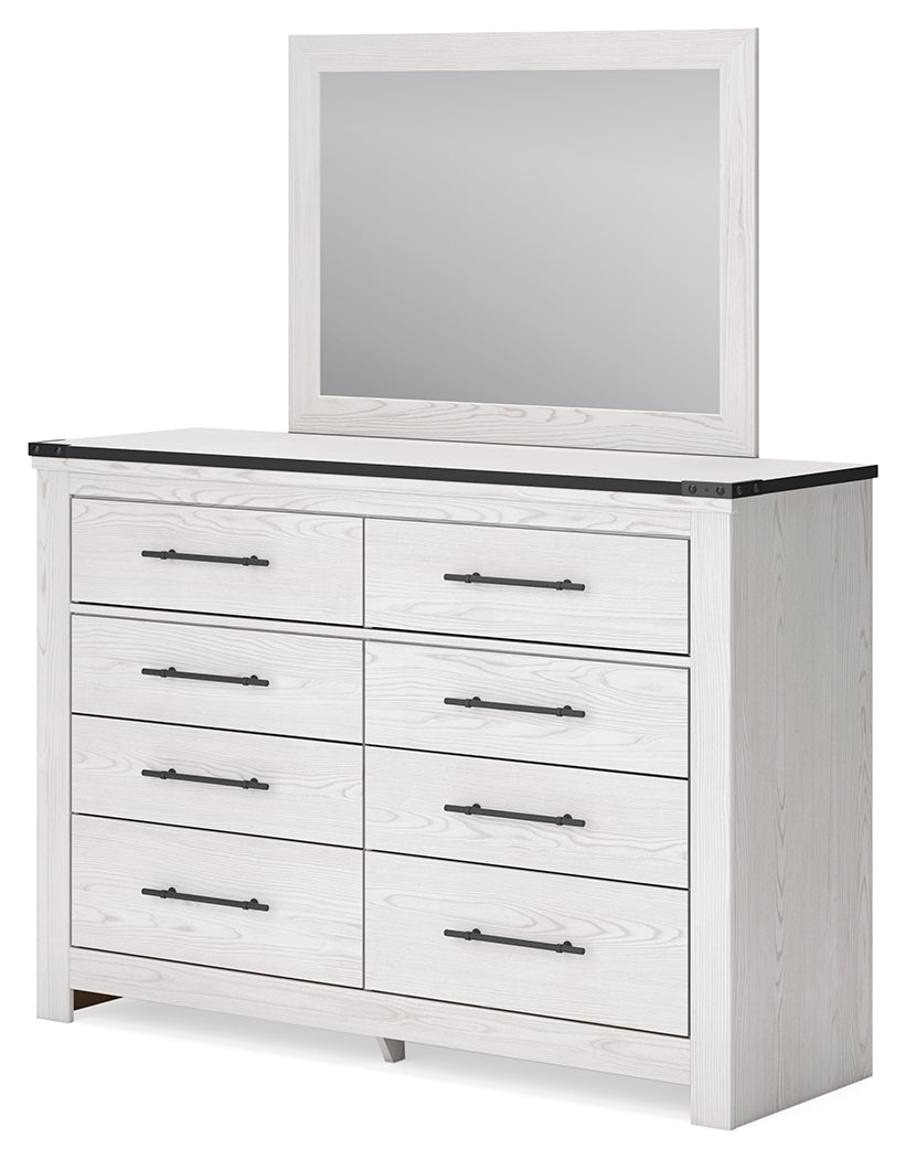 Schoenberg Queen Panel Bedroom Set with Dresser and Mirror