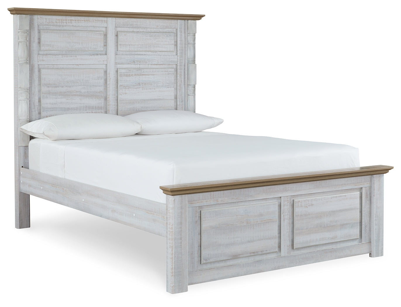 Haven Bay Two-tone Queen Panel Bed