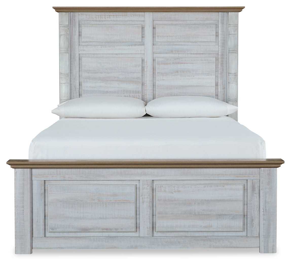 Haven Bay Two-tone Queen Panel Bed