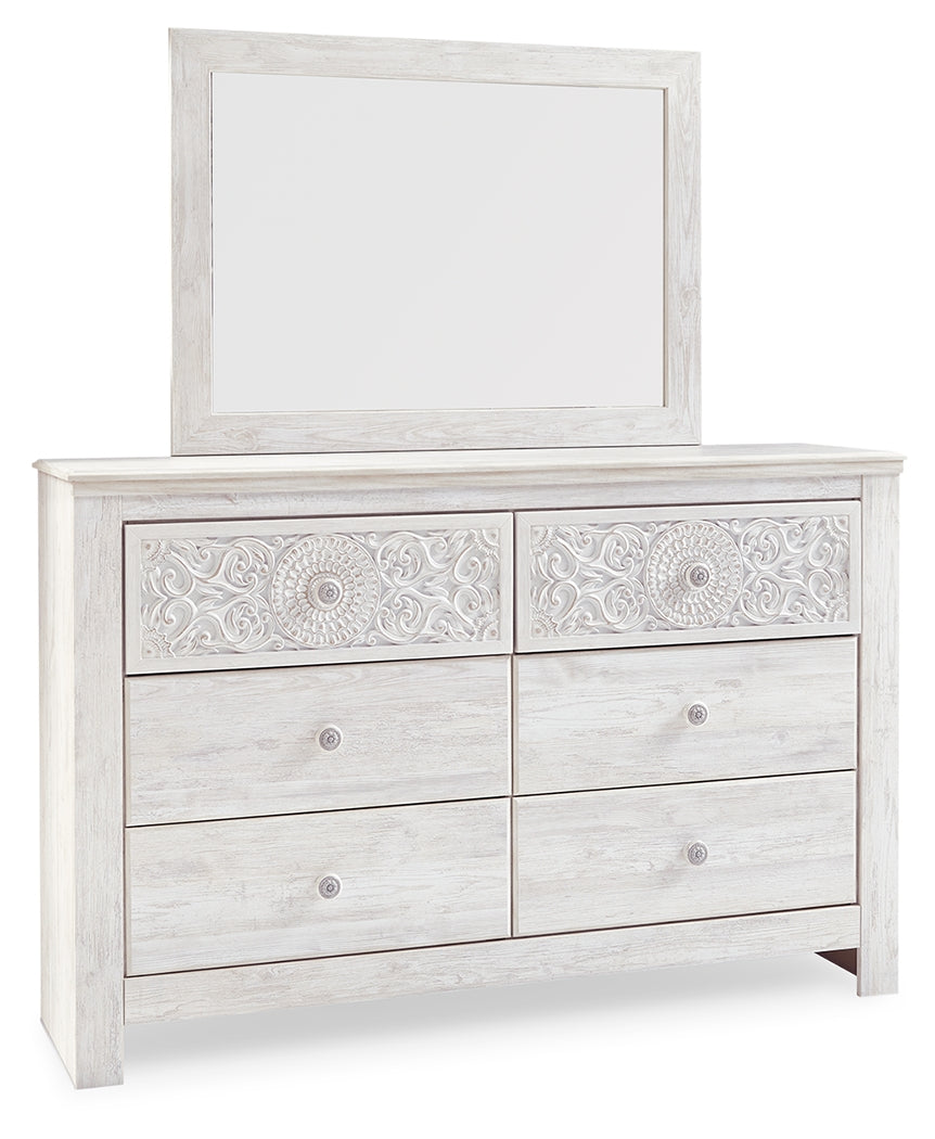 Paxberry Queen Panel Bedroom Set with Dresser and Mirror