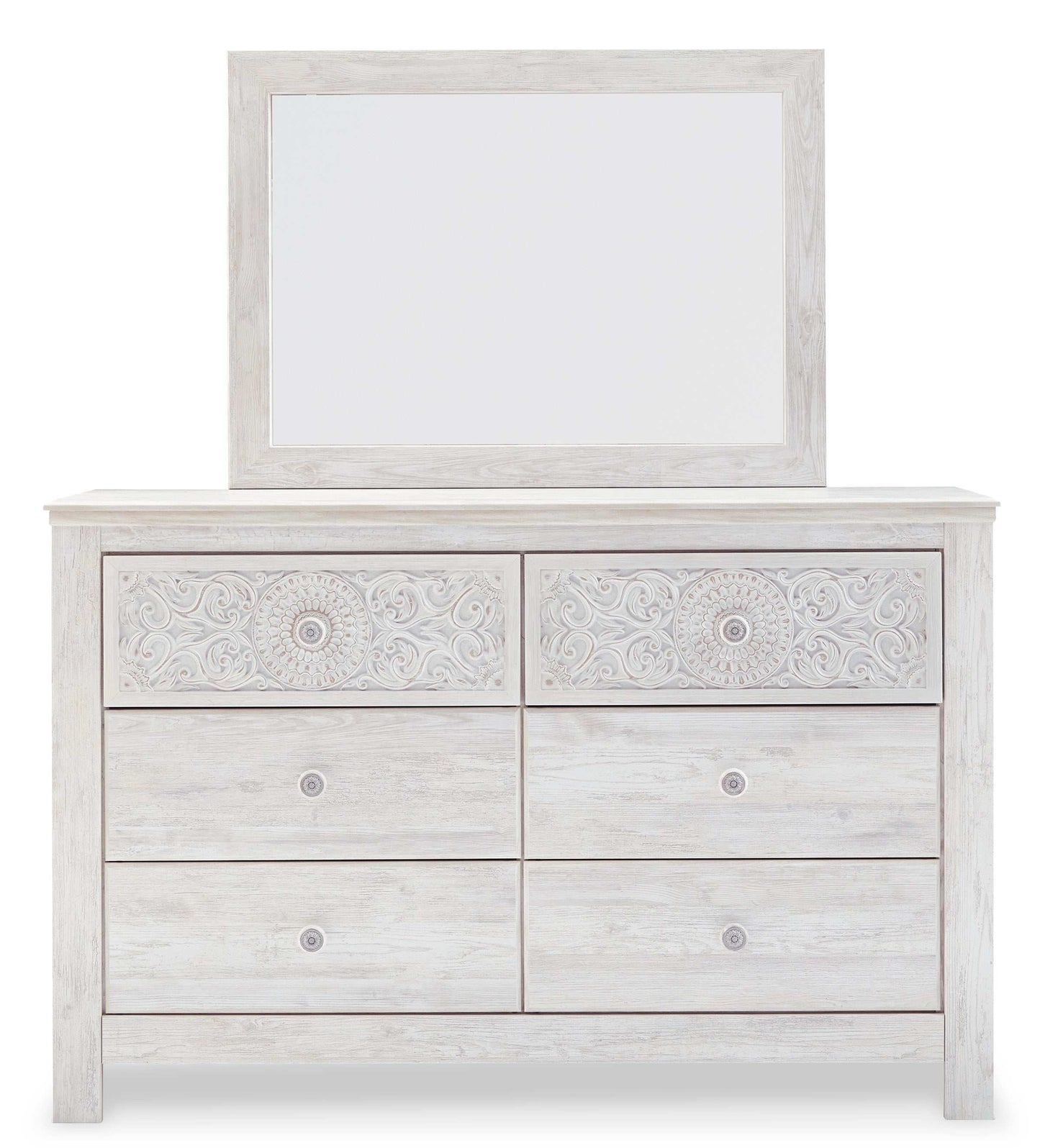 Paxberry Whitewash Dresser & Mirror