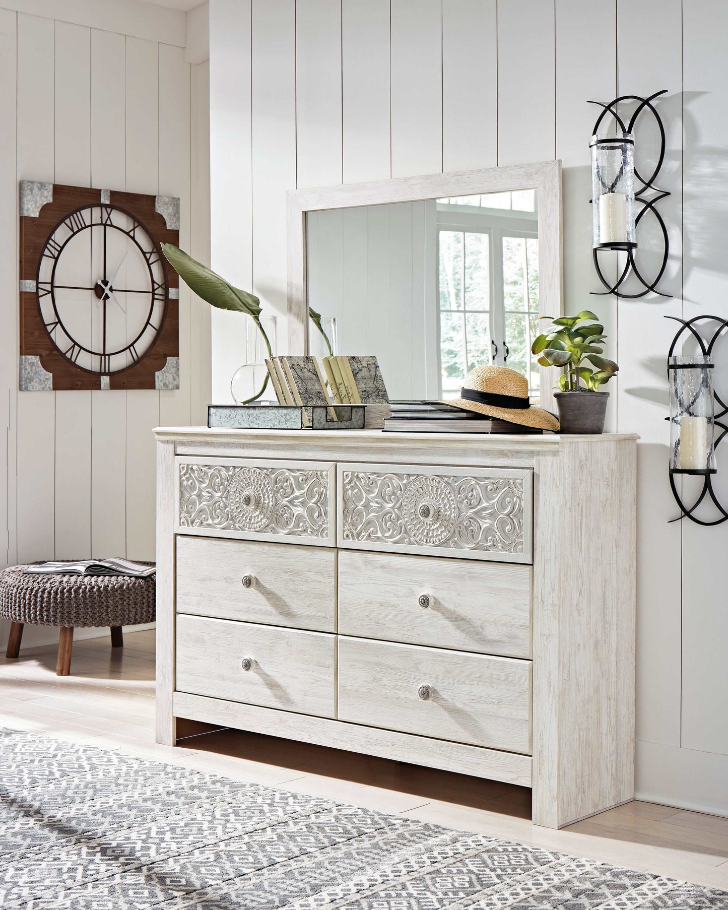 Paxberry Whitewash Dresser