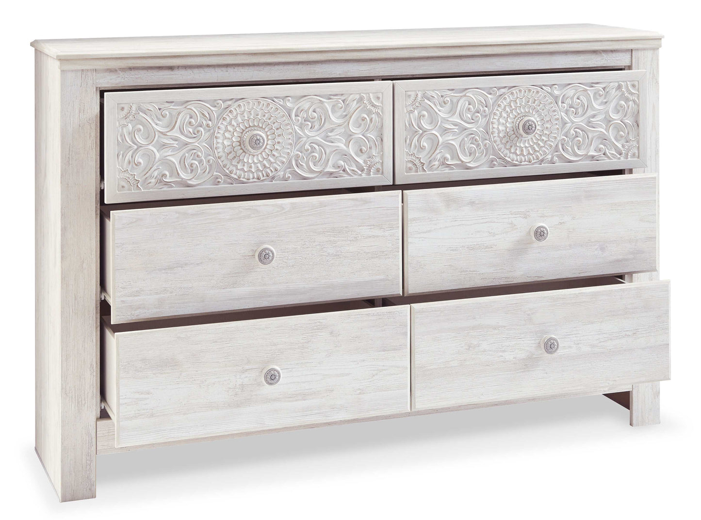 Paxberry Whitewash Dresser