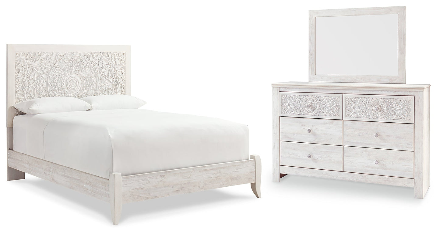 Paxberry Queen Panel Bedroom Set with Dresser and Mirror