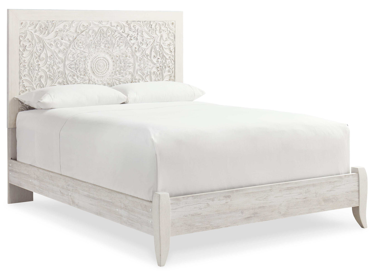 Paxberry Whitewash Queen Panel Bed