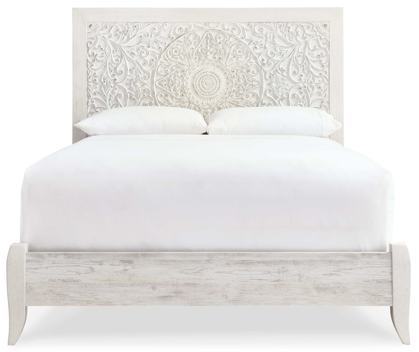 Paxberry Whitewash Queen Panel Bed