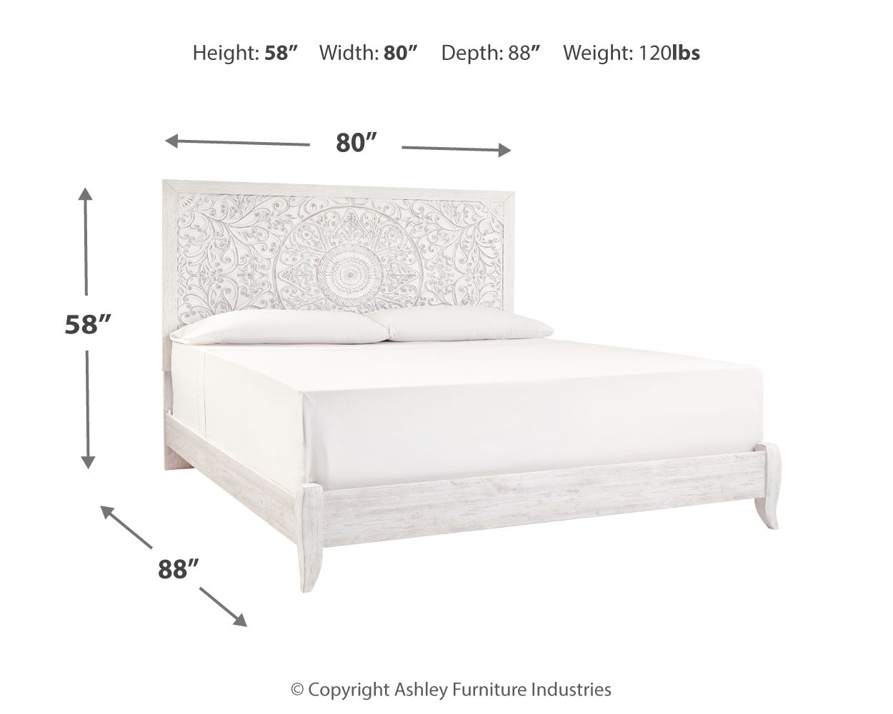 Paxberry King Panel Bedroom Set with Dresser and Mirror