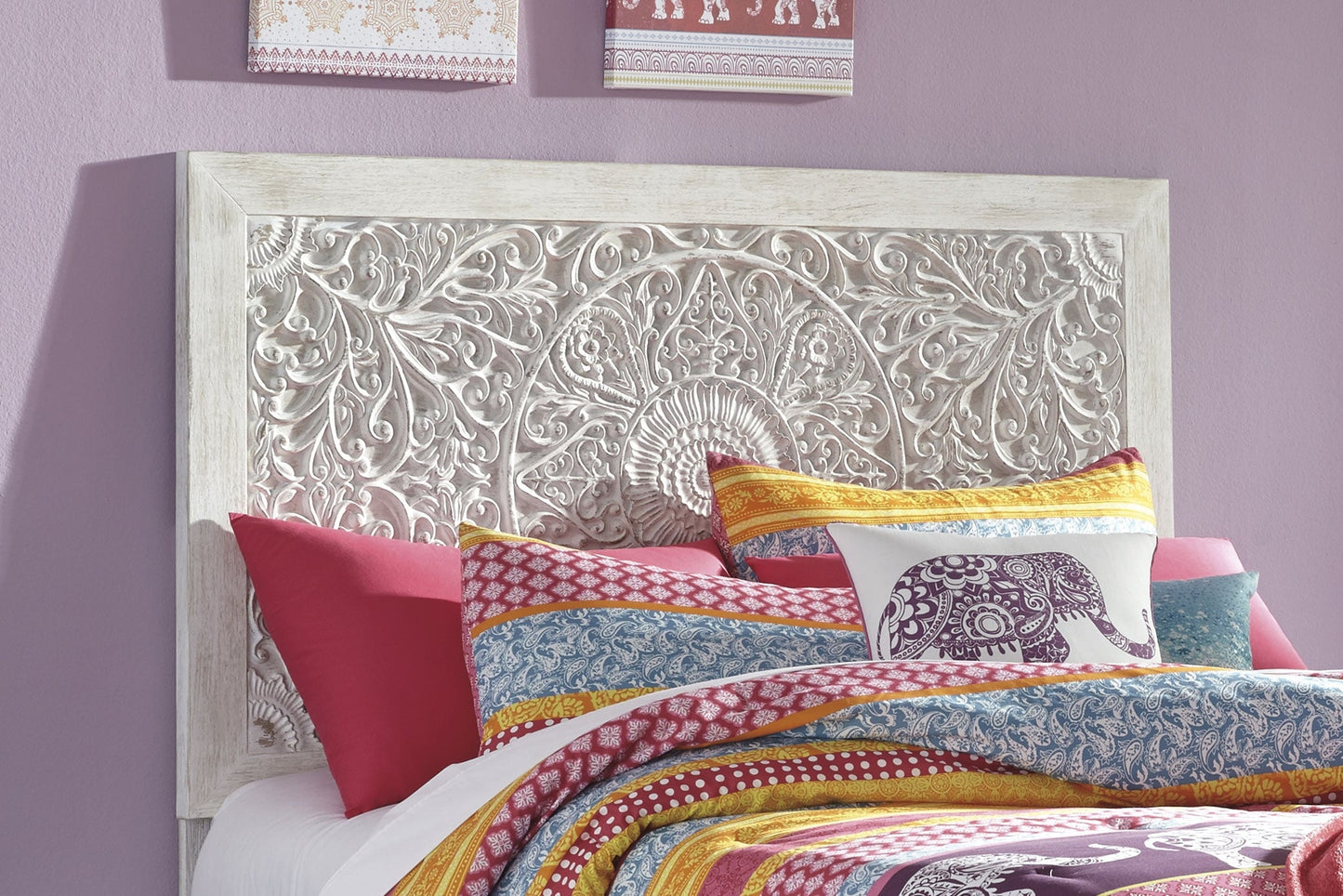 Paxberry Whitewash Full Panel Headboard