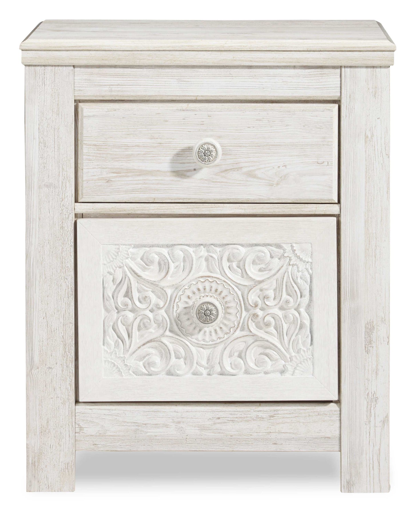 Paxberry Whitewash Nightstand