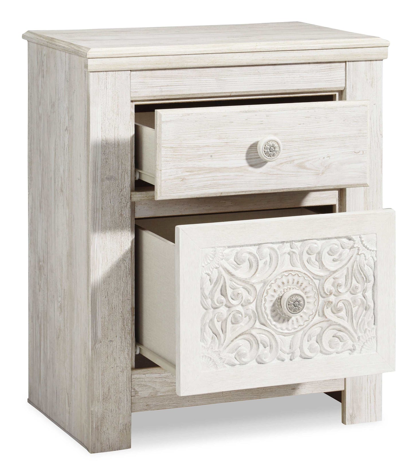 Paxberry Whitewash Nightstand