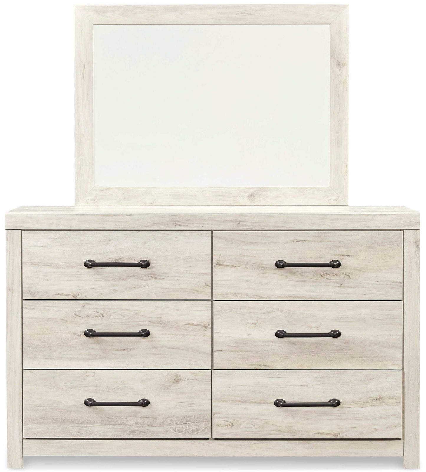 Cambeck Whitewash Twin Panel Bedroom Set w/ 4 Storage Drawers