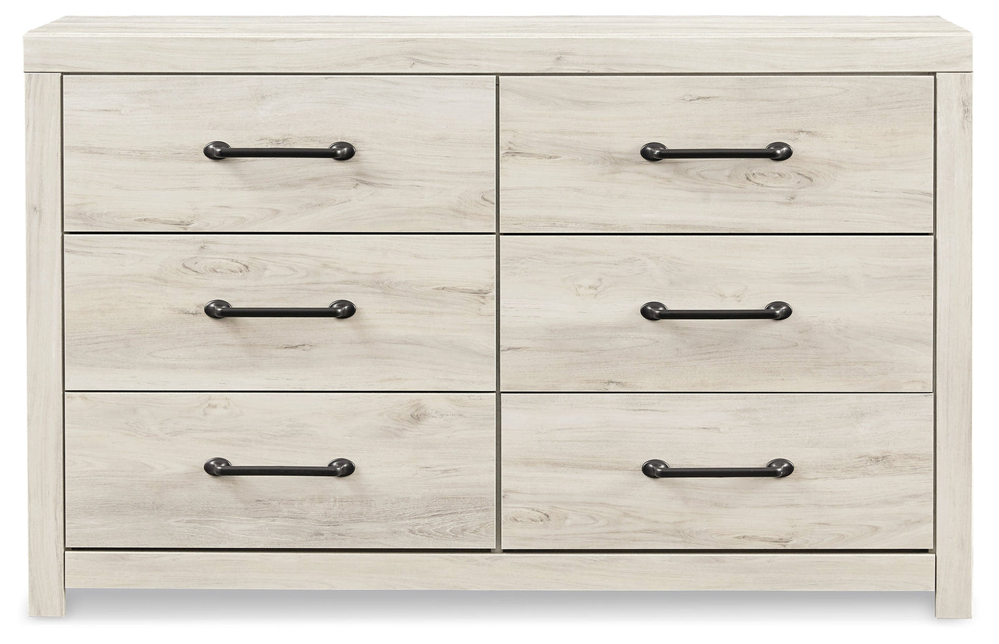 Cambeck Whitewash Twin Panel Bedroom Set with Dresser, Chest and Nightstand