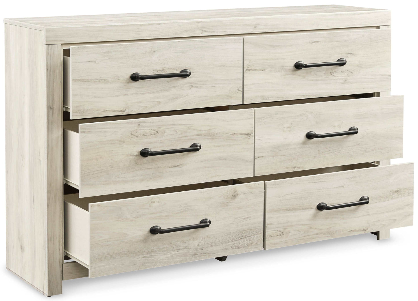 Cambeck Whitewash Full Panel Bedroom Set w/ 2 Storage Drawers