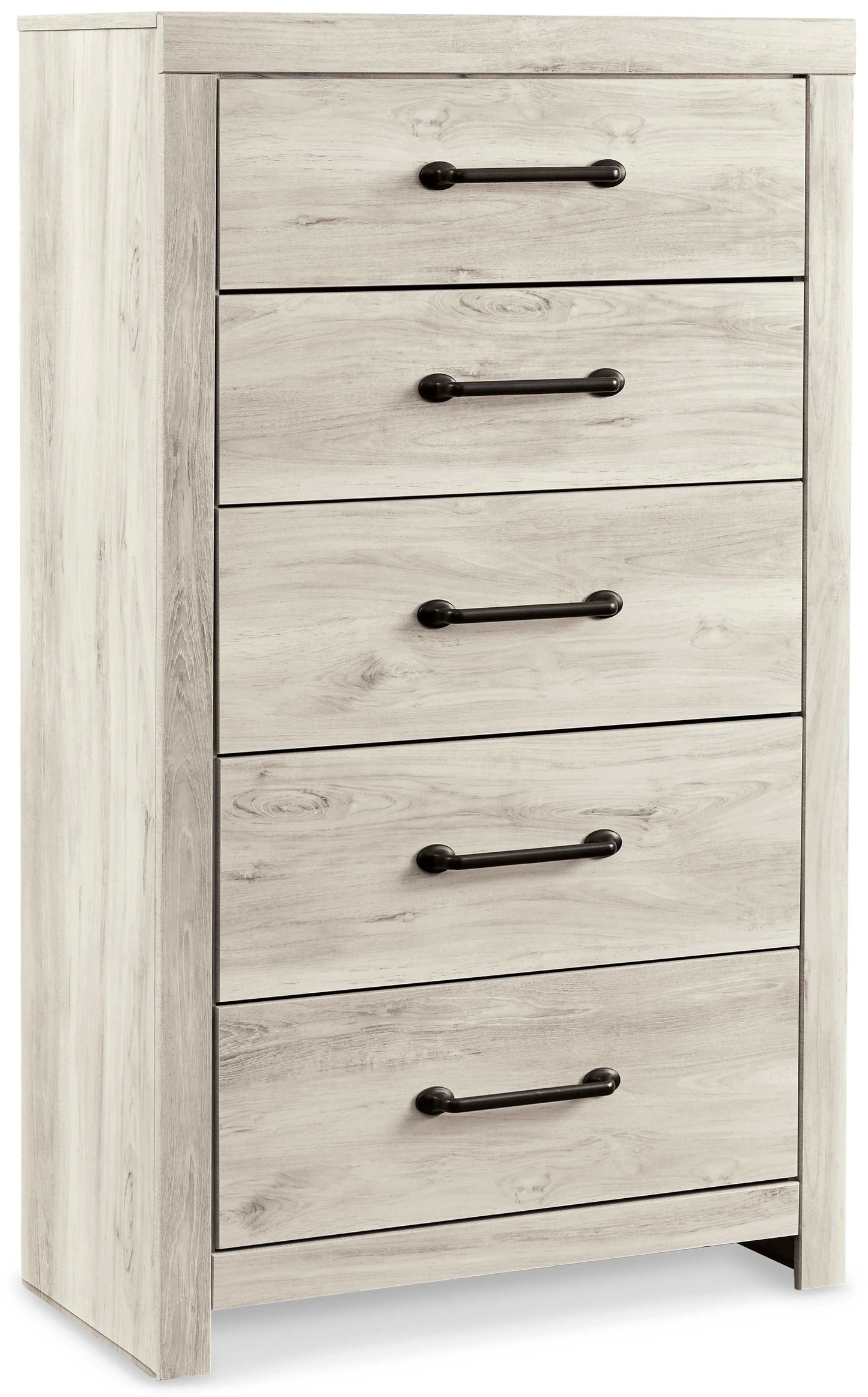 Cambeck Whitewash Full Panel Bedroom Set w/ 4 Storage Drawers