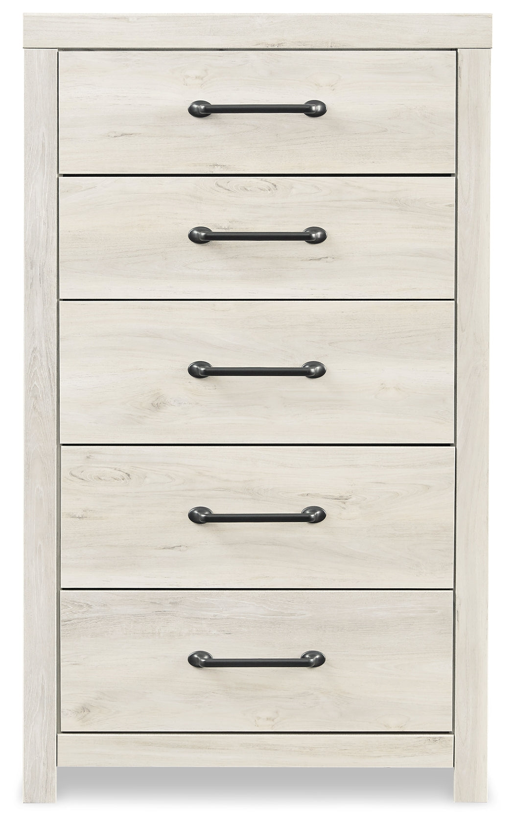 Cambeck Whitewash Twin Panel Bedroom Set with Dresser, Chest and Nightstand