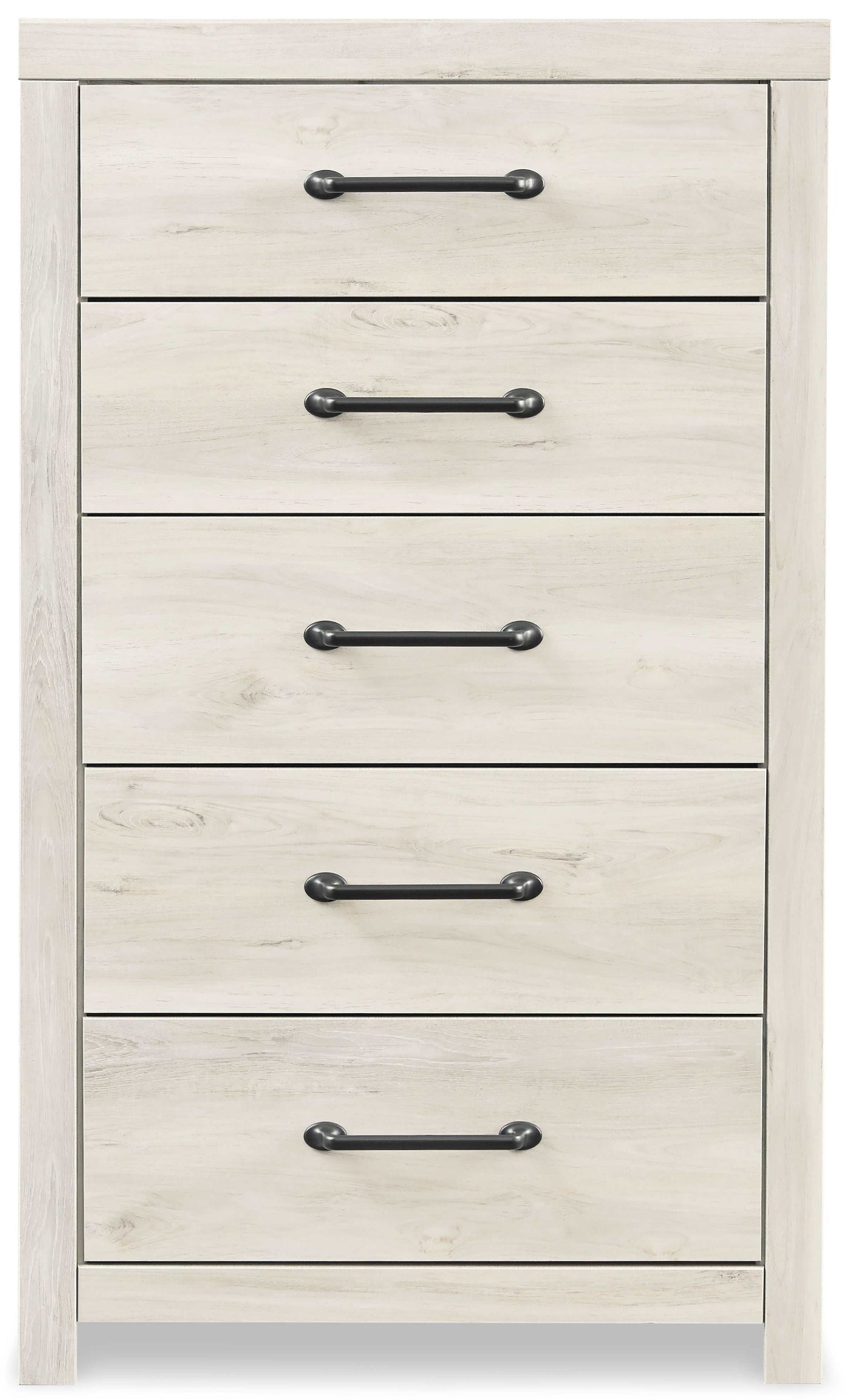 Cambeck Whitewash Twin Panel Bedroom Set w/ 4 Storage Drawers