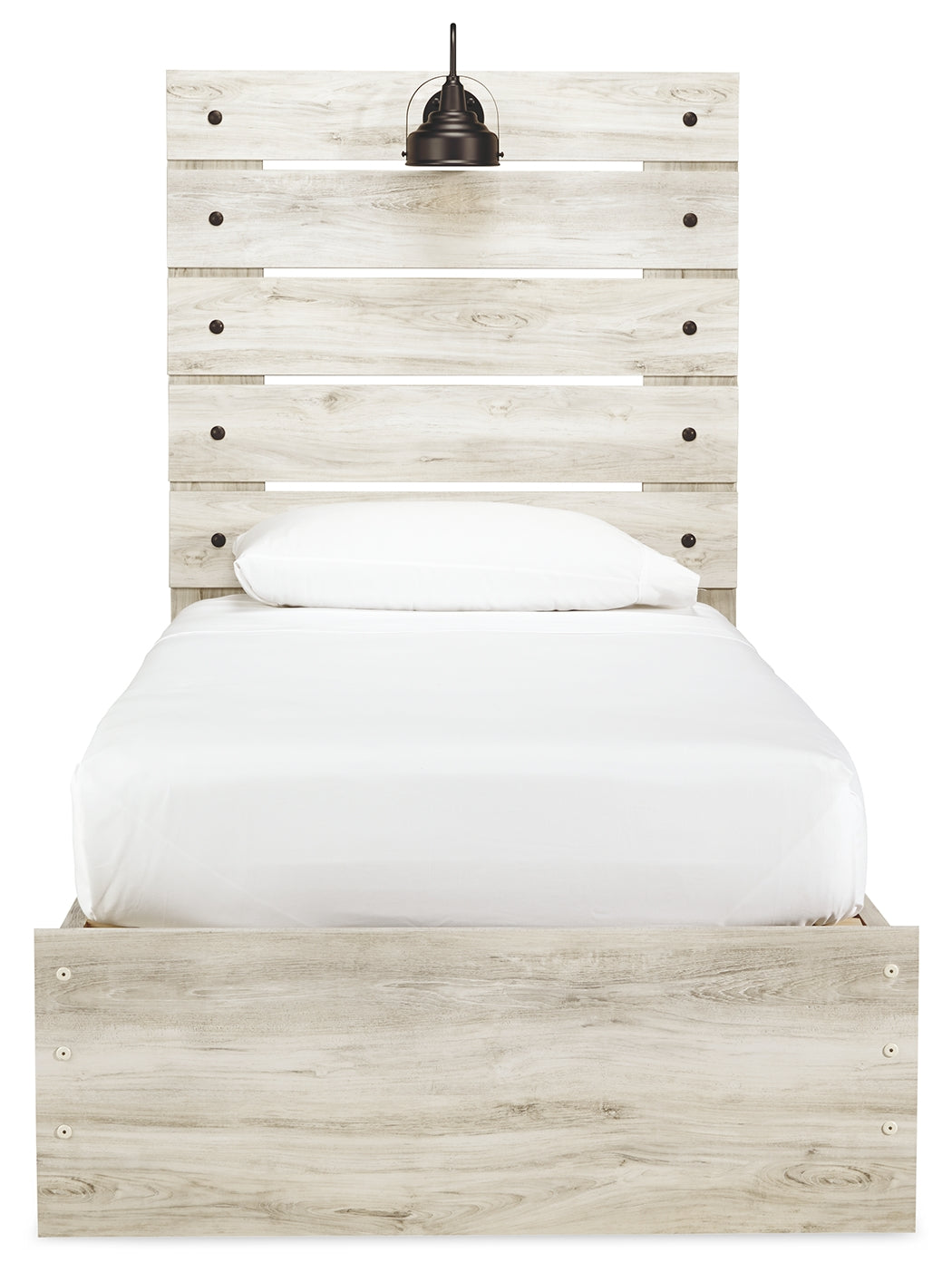 Cambeck Whitewash Twin Panel Bedroom Set with Dresser, Chest and Nightstand