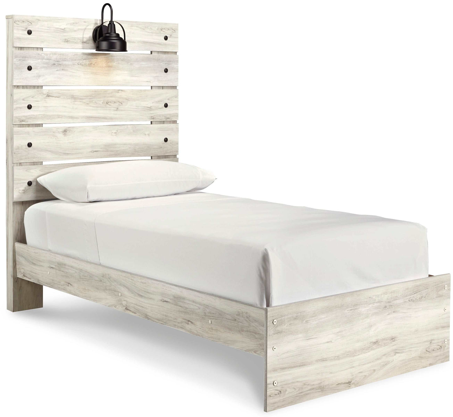 Cambeck Whitewash Twin Panel Bed