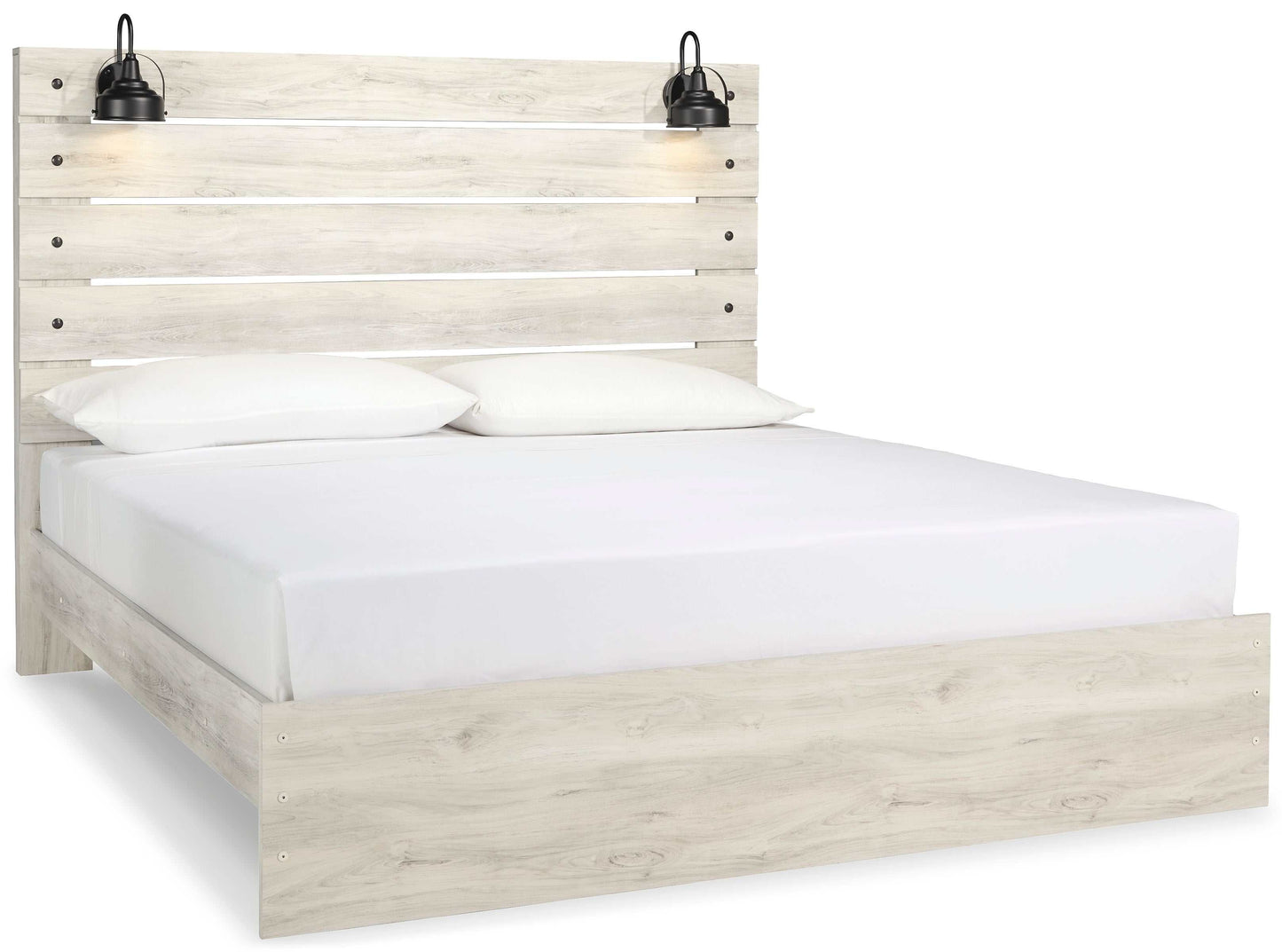 Cambeck Whitewash King Panel Bed