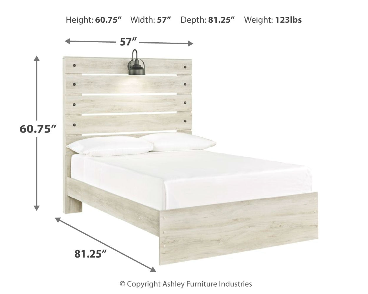 Cambeck Full Panel Bedroom Set with Chest and Nightstand