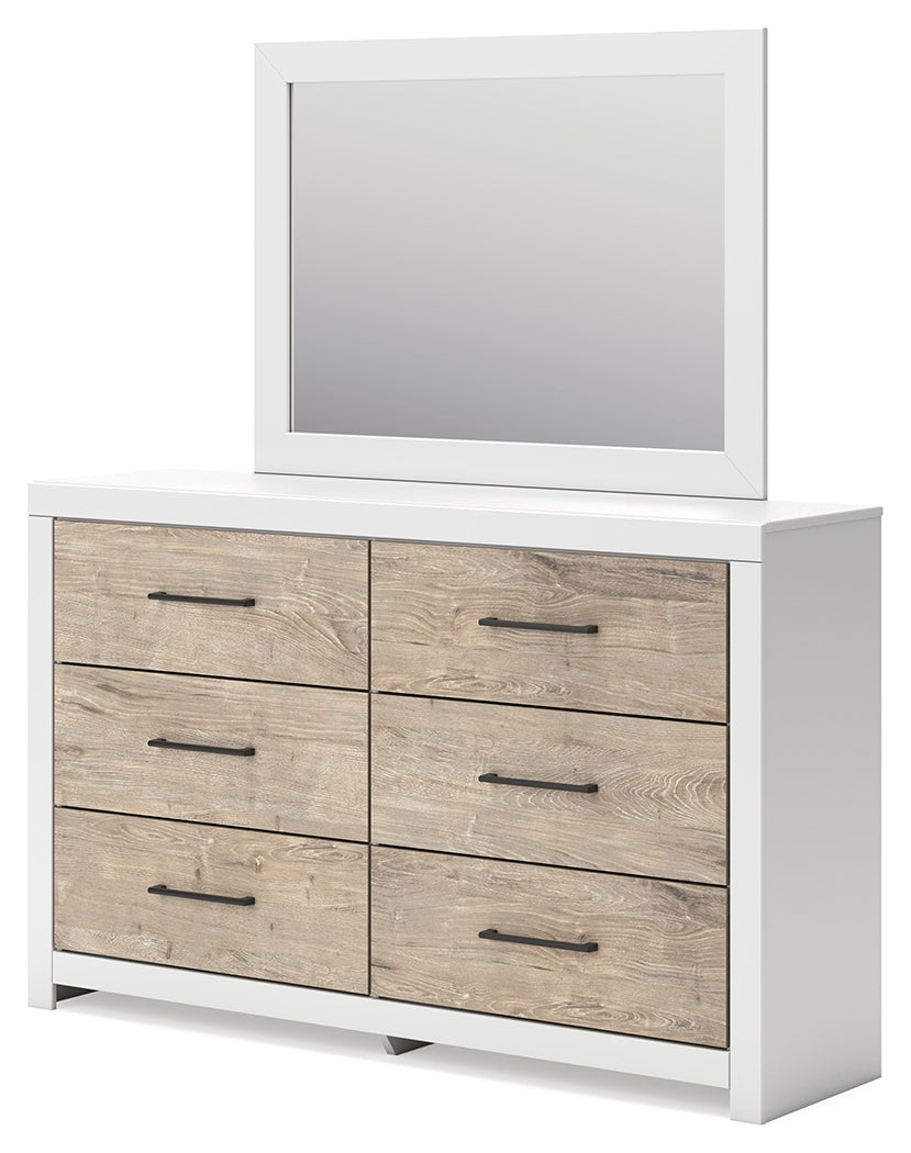 Charbitt Two-tone Dresser and Mirror