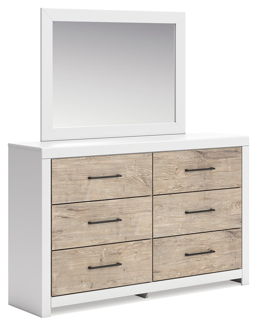 Charbitt Two-tone Dresser and Mirror