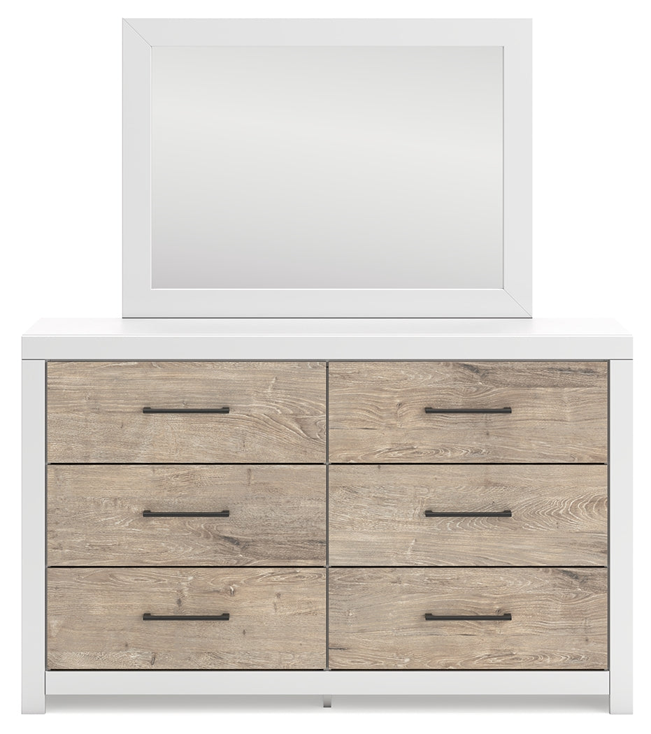 Charbitt Two-tone Dresser and Mirror