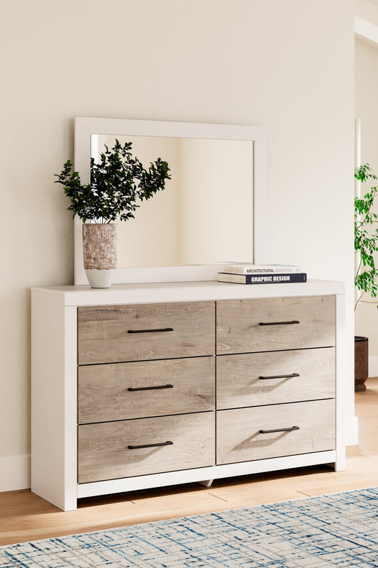 Charbitt Two-tone Dresser and Mirror